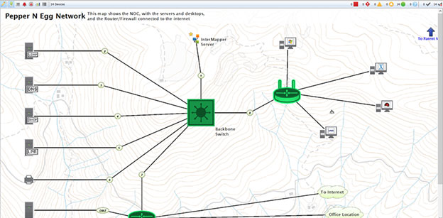 نقشه برداری شبکه با  Intermapper
