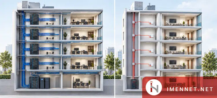 معماری سیستم GPON در برابر شبکه سنتی مسی